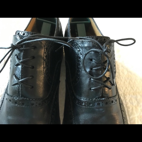 Cole Haan Grand OS Black Wingtip Shoes Size 8.5W - Picture 3 of 8
